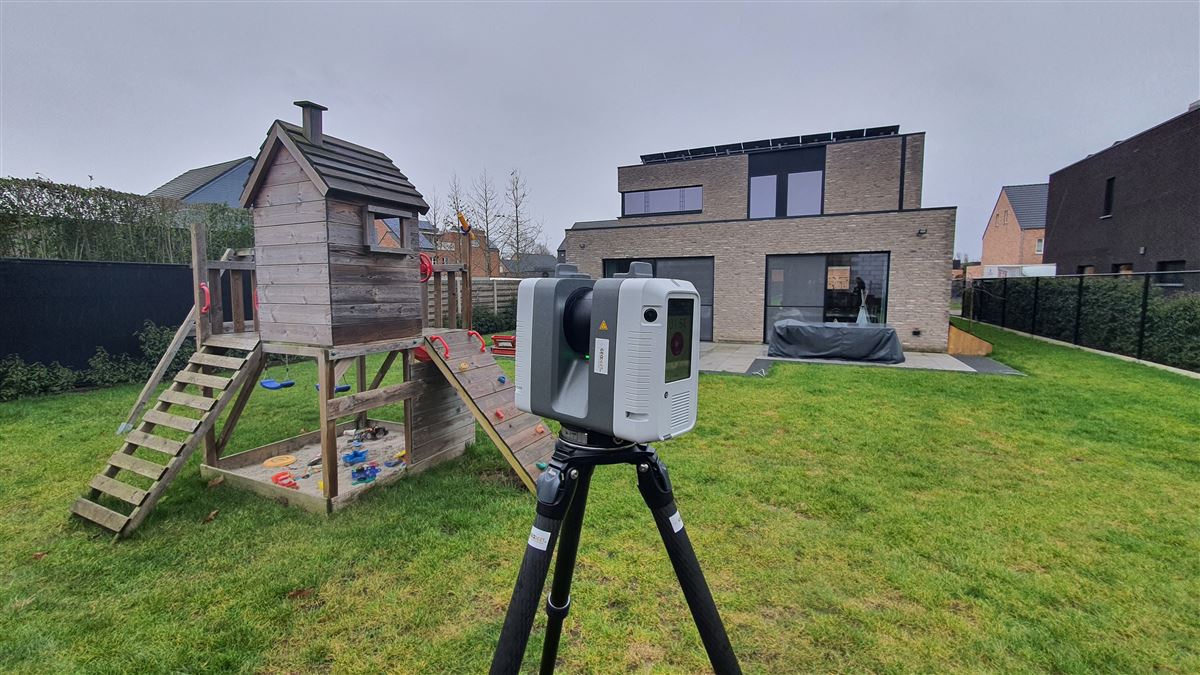 Leica RTC360 laserscanner voor tuinaanleg opmeten